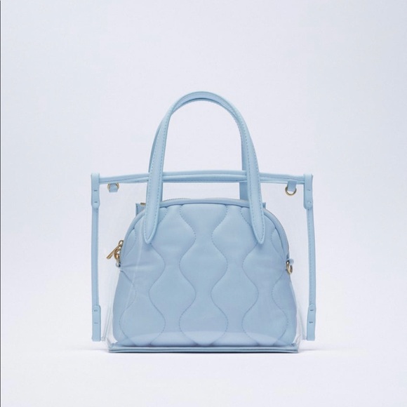 Zara blue shoppers bag - Picture 1 of 1